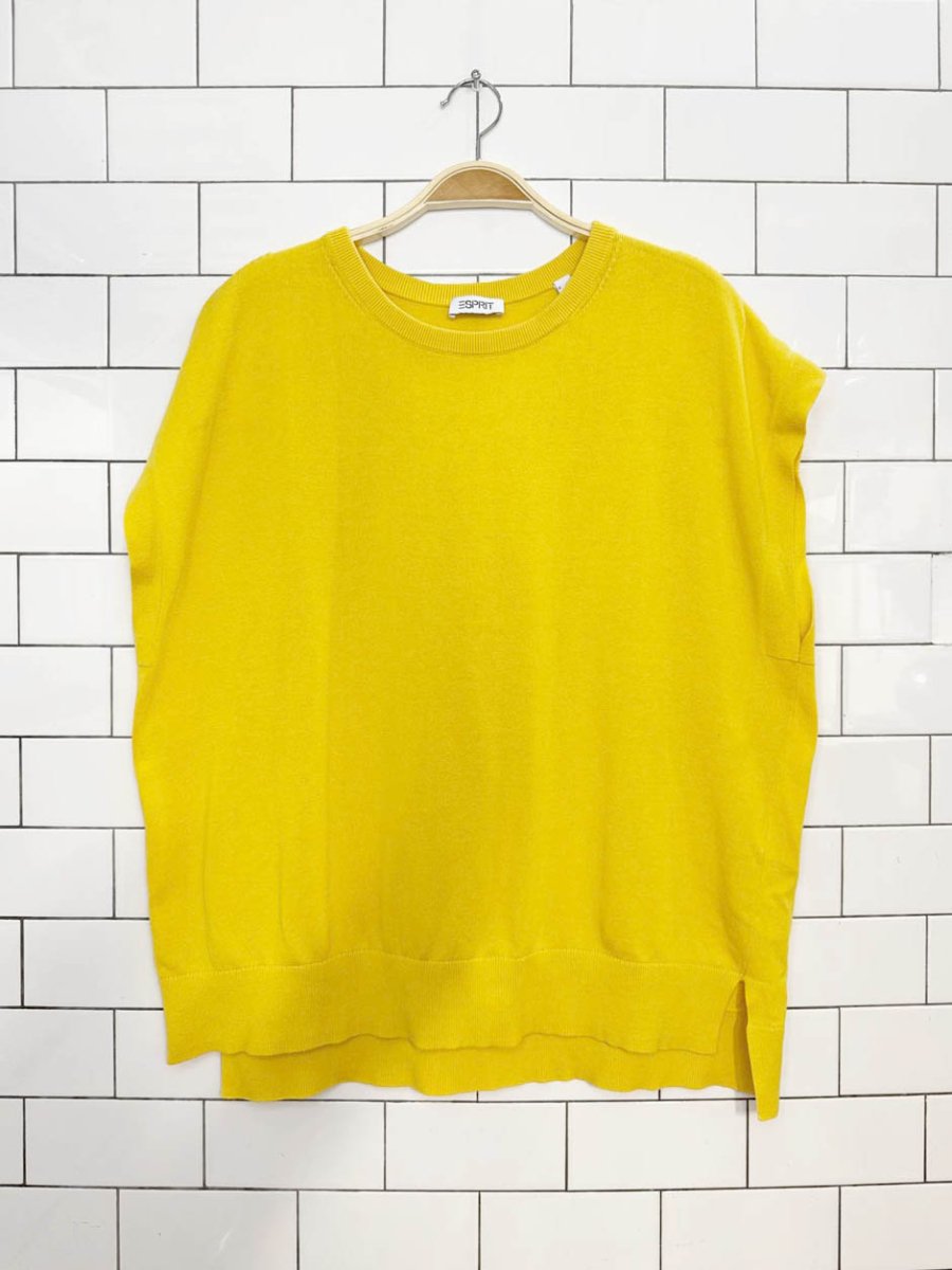 esprit boxy cotton sleeveless knit top - good market thrift store