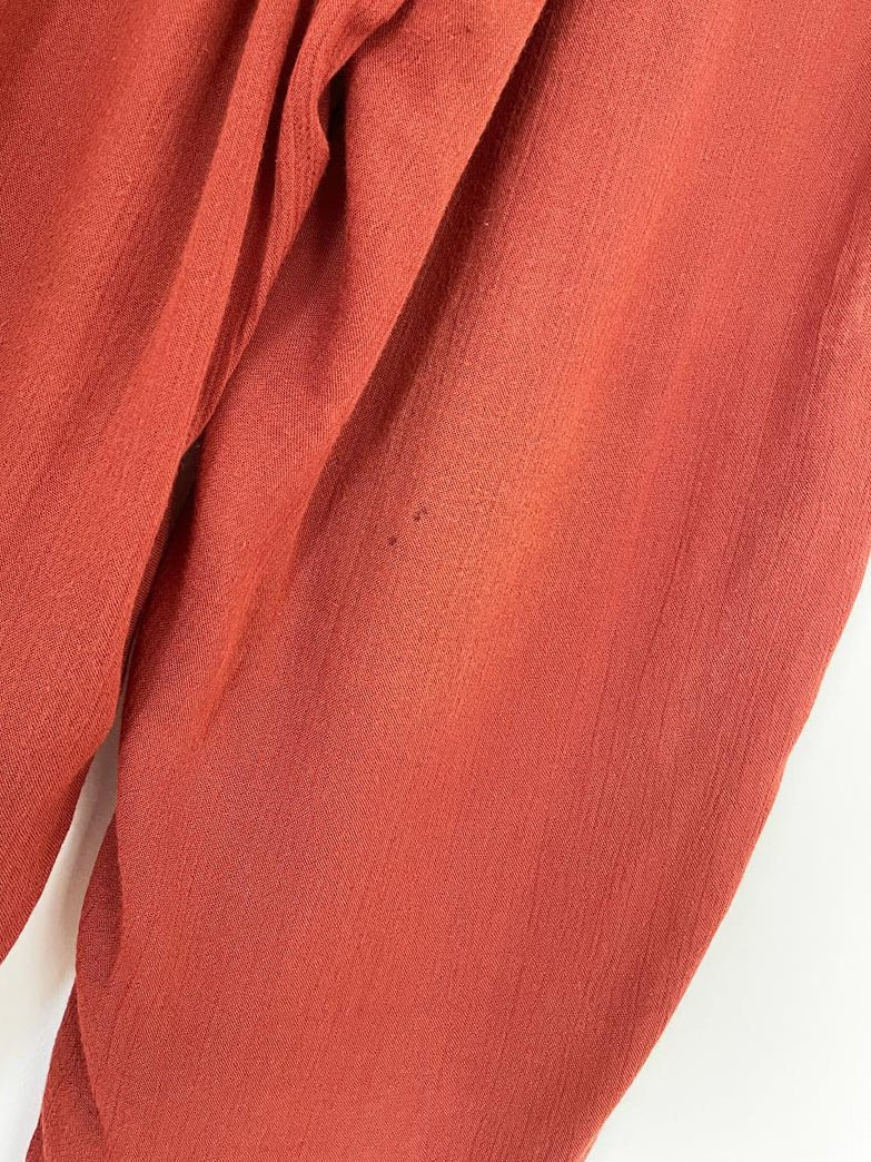 ett twa smocked waist gypsy jogger | made in india | anthropologie - good market thrift store