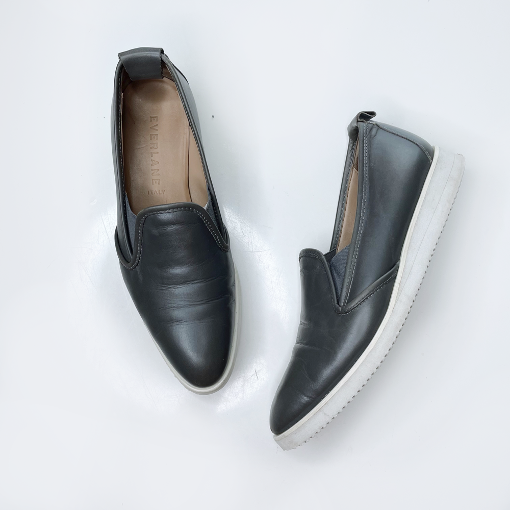 everlane the leather street shoe loafer - size 9.5