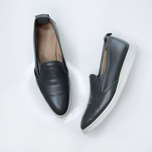 everlane the leather street shoe loafer - size 9.5