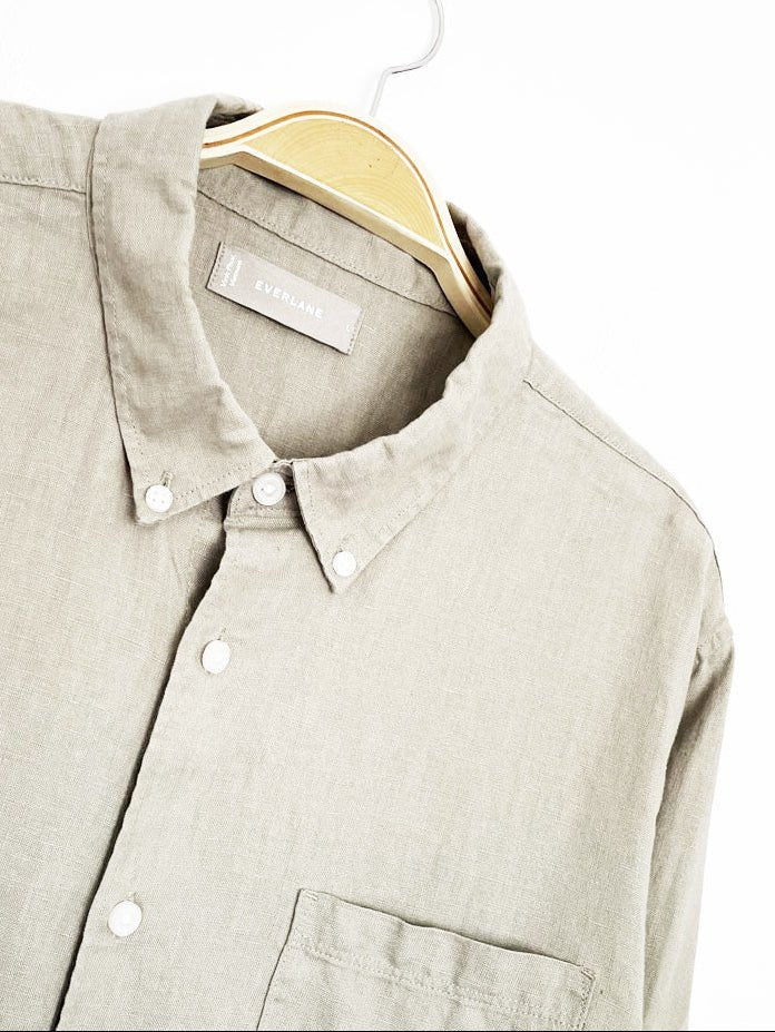 everlane 100% linen full button shirt - good market thrift store