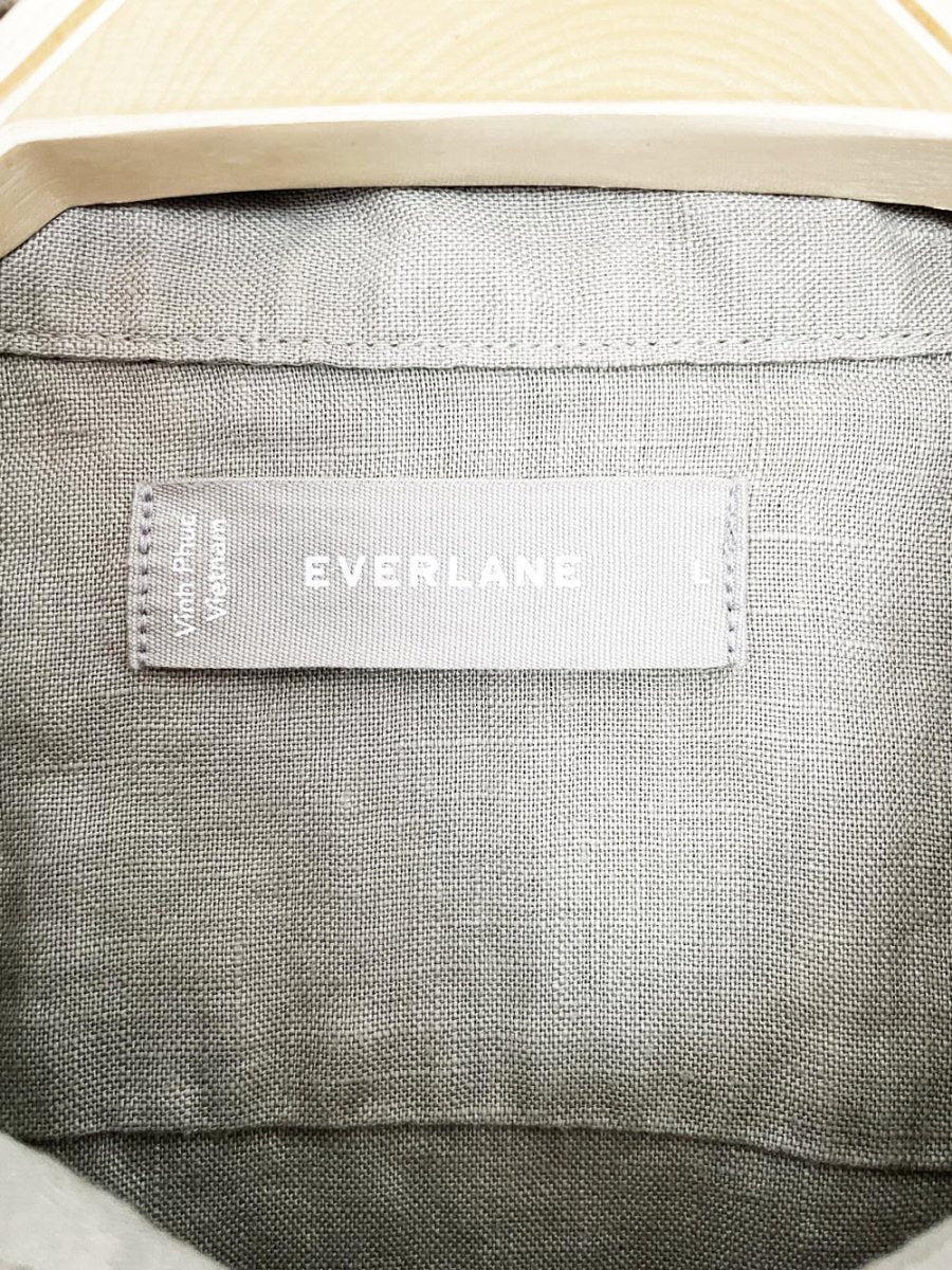 everlane 100% linen full button shirt - good market thrift store