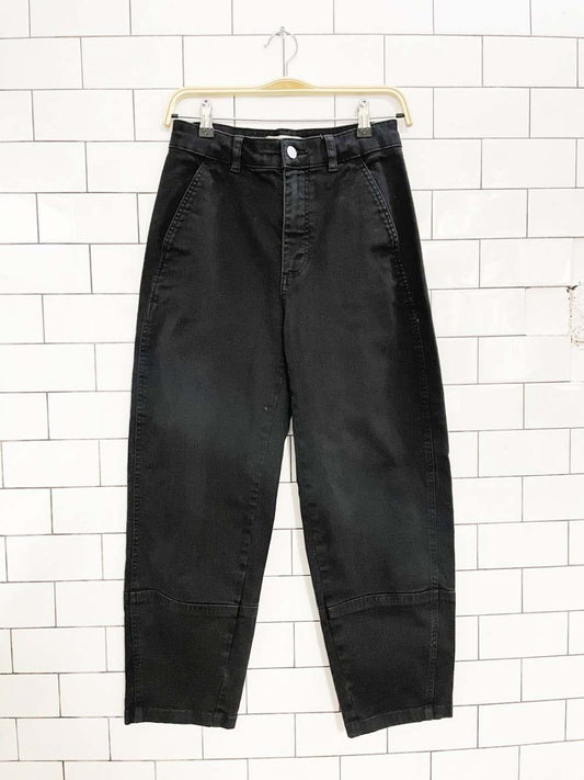 everlane organic cotton barrel leg utility pants - good market thrift store
