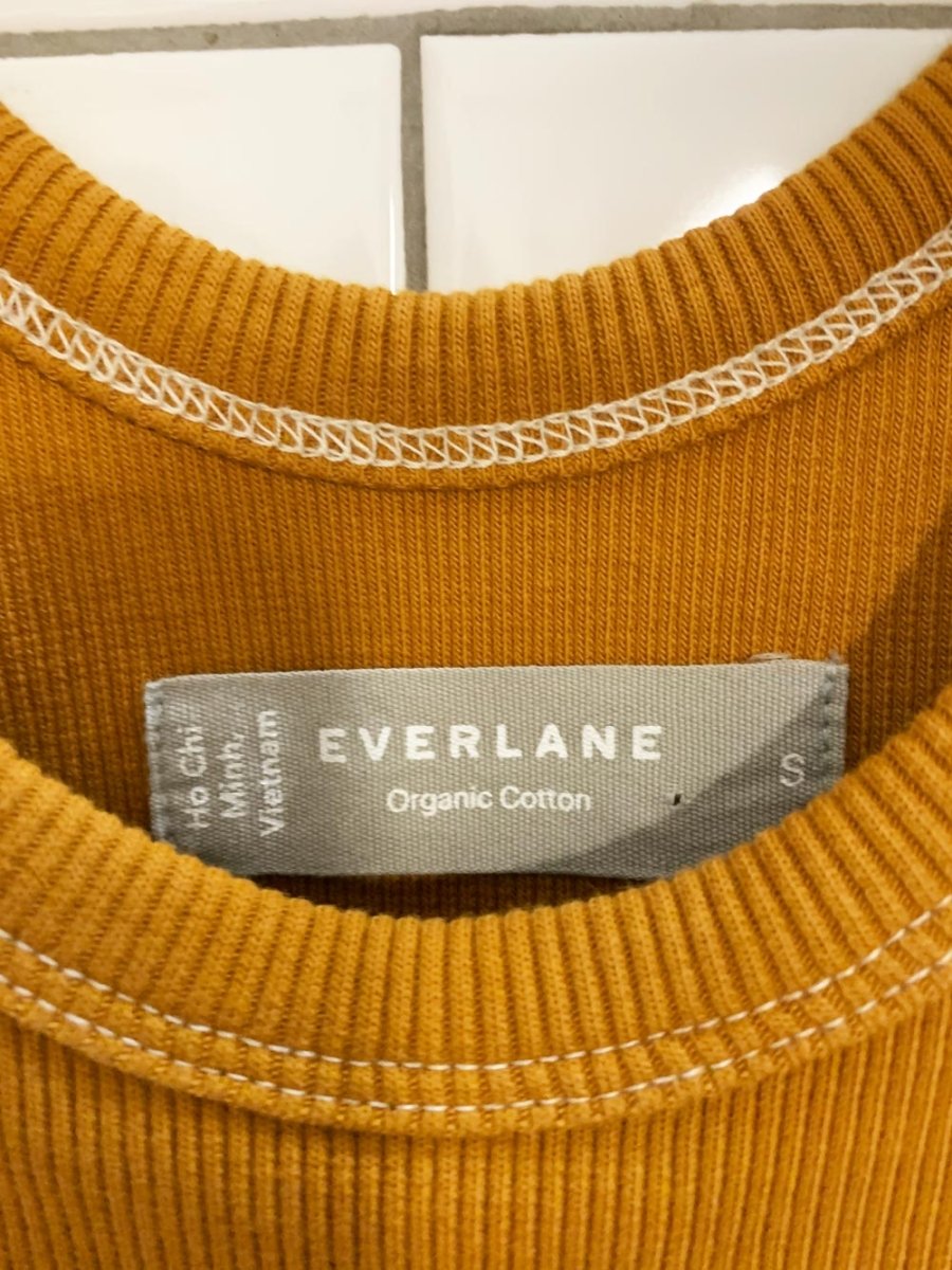 everlane organic cotton ribbed racer back tank top - good market thrift store