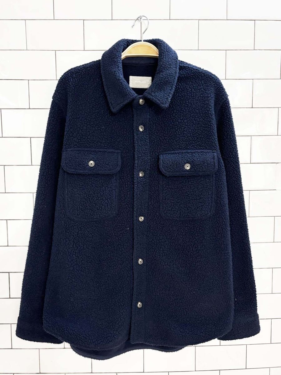 everlane renew fleece oversized everyone shirt jacket - good market thrift store