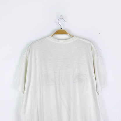 vintage hand-painted hiding eyes t-shirt midi dress