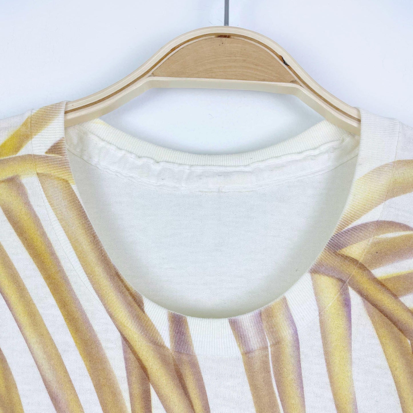 vintage hand-painted hiding eyes t-shirt midi dress