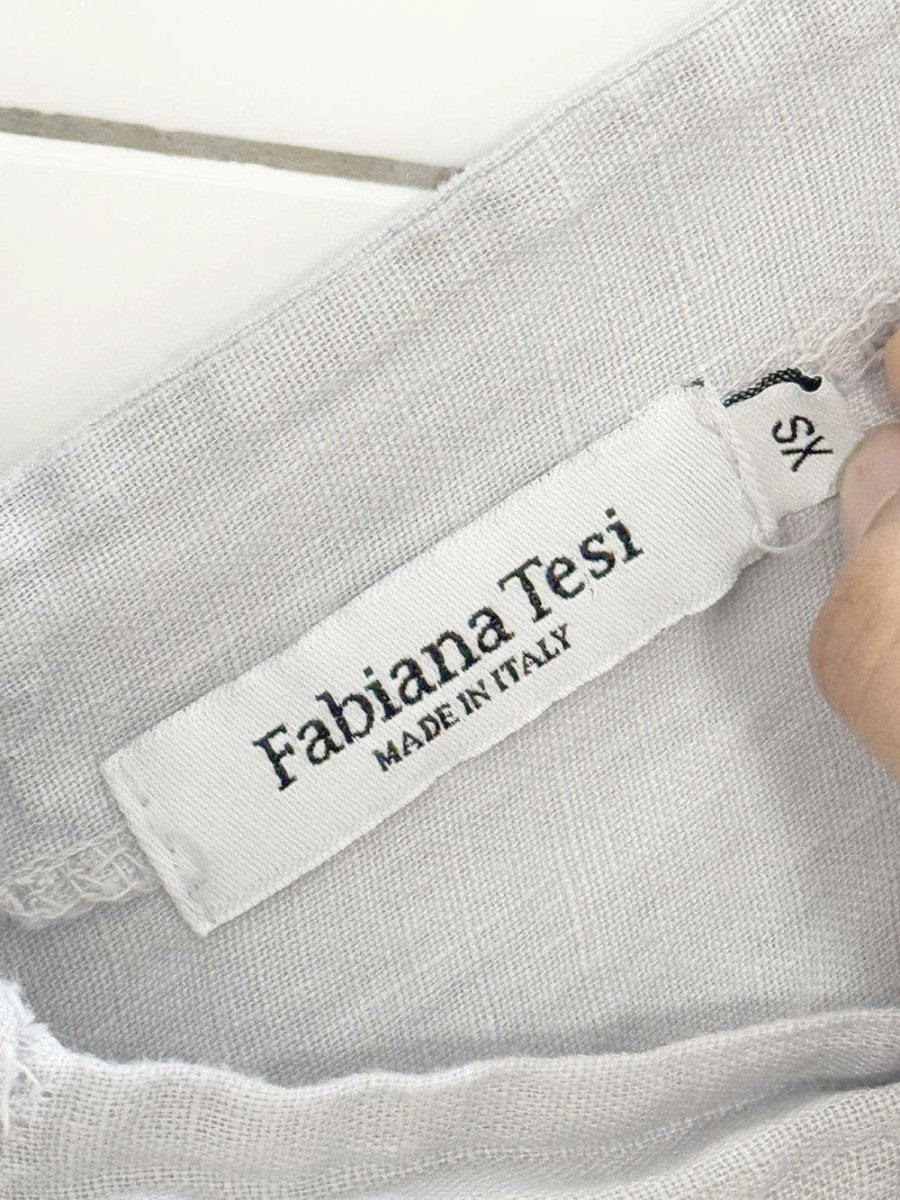 fabiana tesi 100% linen tie strap loose fit jumpsuit | made in Italy - good market thrift store