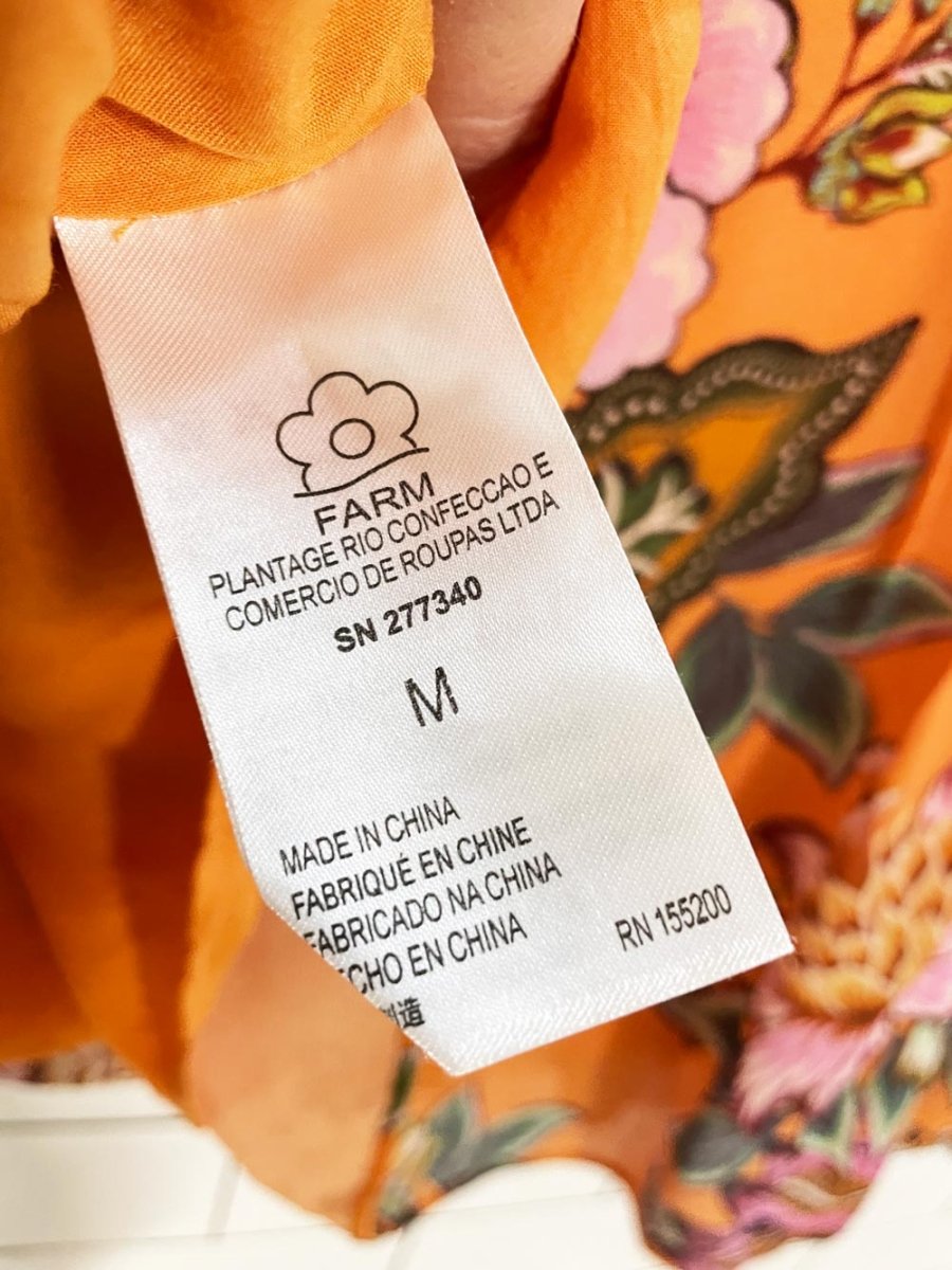 farm rio adonia floral ruffle sleeveless blouse | anthropologie - good market thrift store
