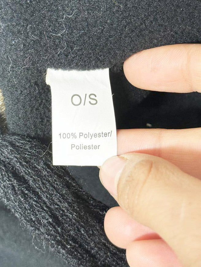 faux fur fleece lined trapper hat - good market thrift store