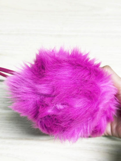 faux fur fluffy plush ear muffs - good market thrift store