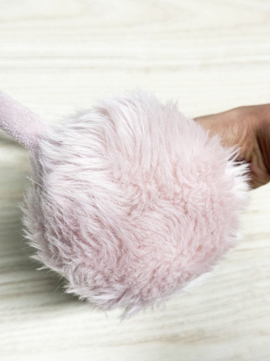 faux fur fluffy plush ear muffs - good market thrift store
