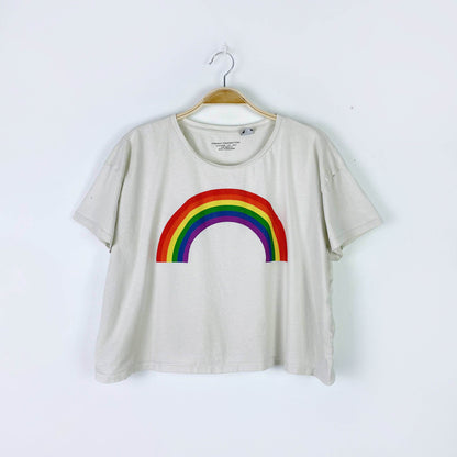 french connection rainbow pride boxy tee
