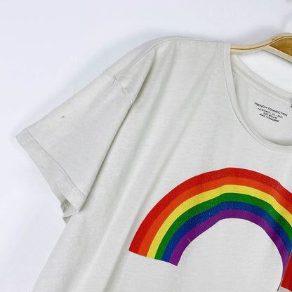 french connection rainbow pride boxy tee