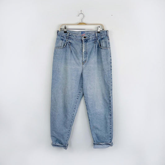vintage french dressing high rise pleated jeans
