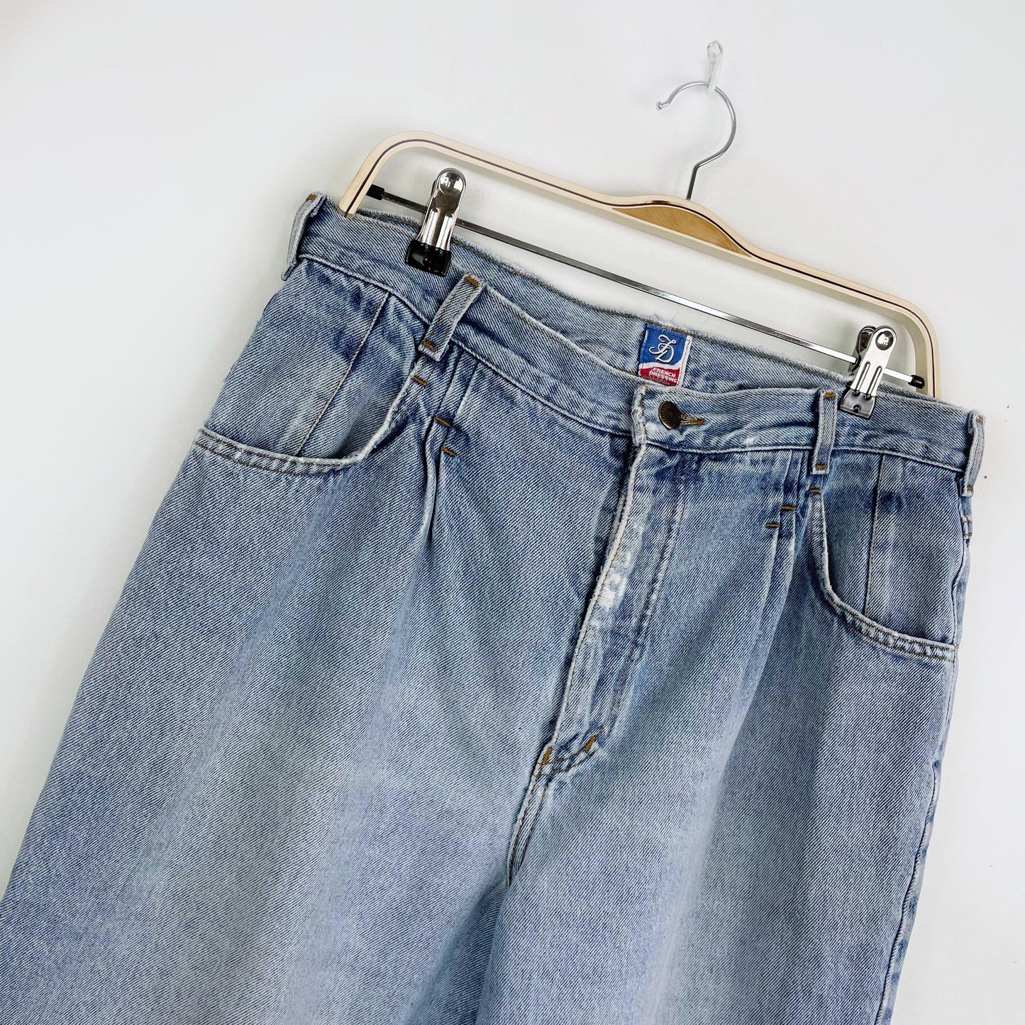 vintage french dressing high rise pleated jeans