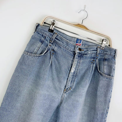 vintage french dressing high rise pleated jeans