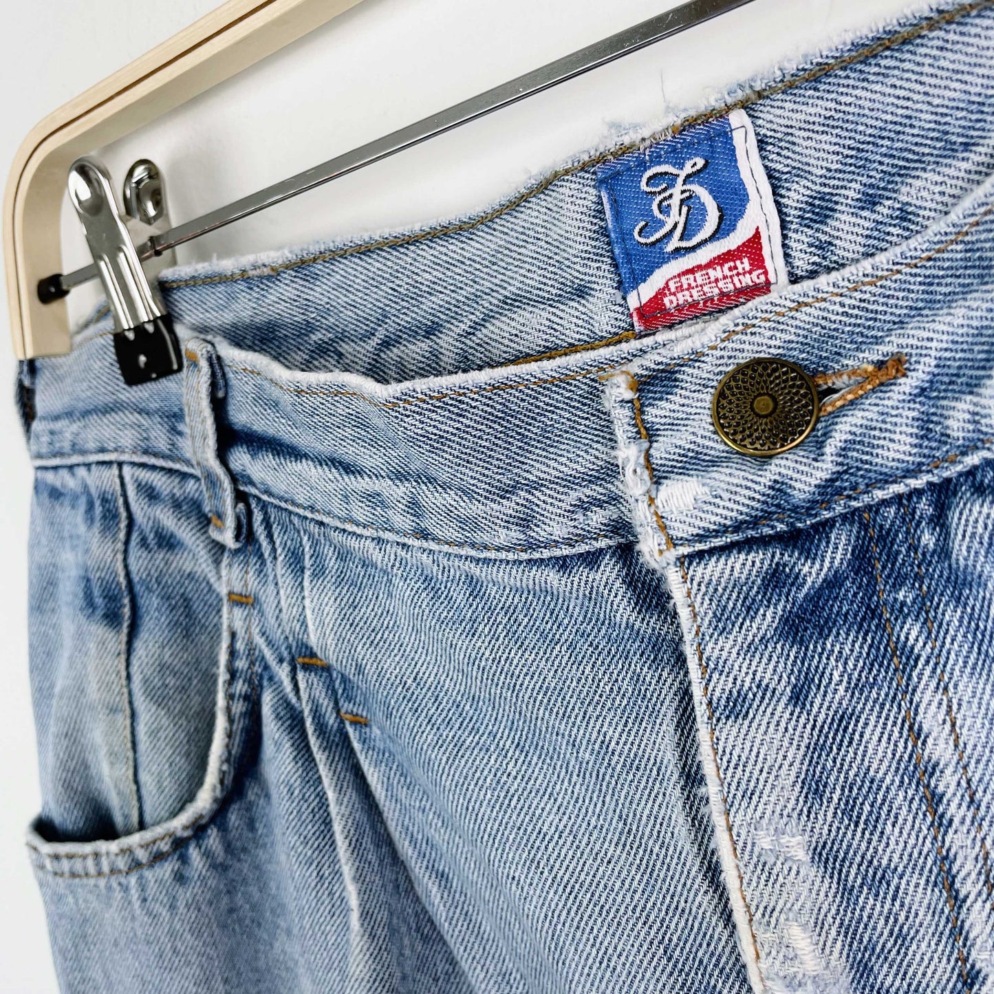 vintage french dressing high rise pleated jeans