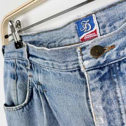 vintage french dressing high rise pleated jeans