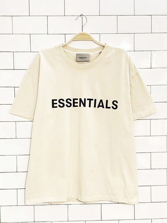 fear of god essentials basic spellout tee - good market thrift store