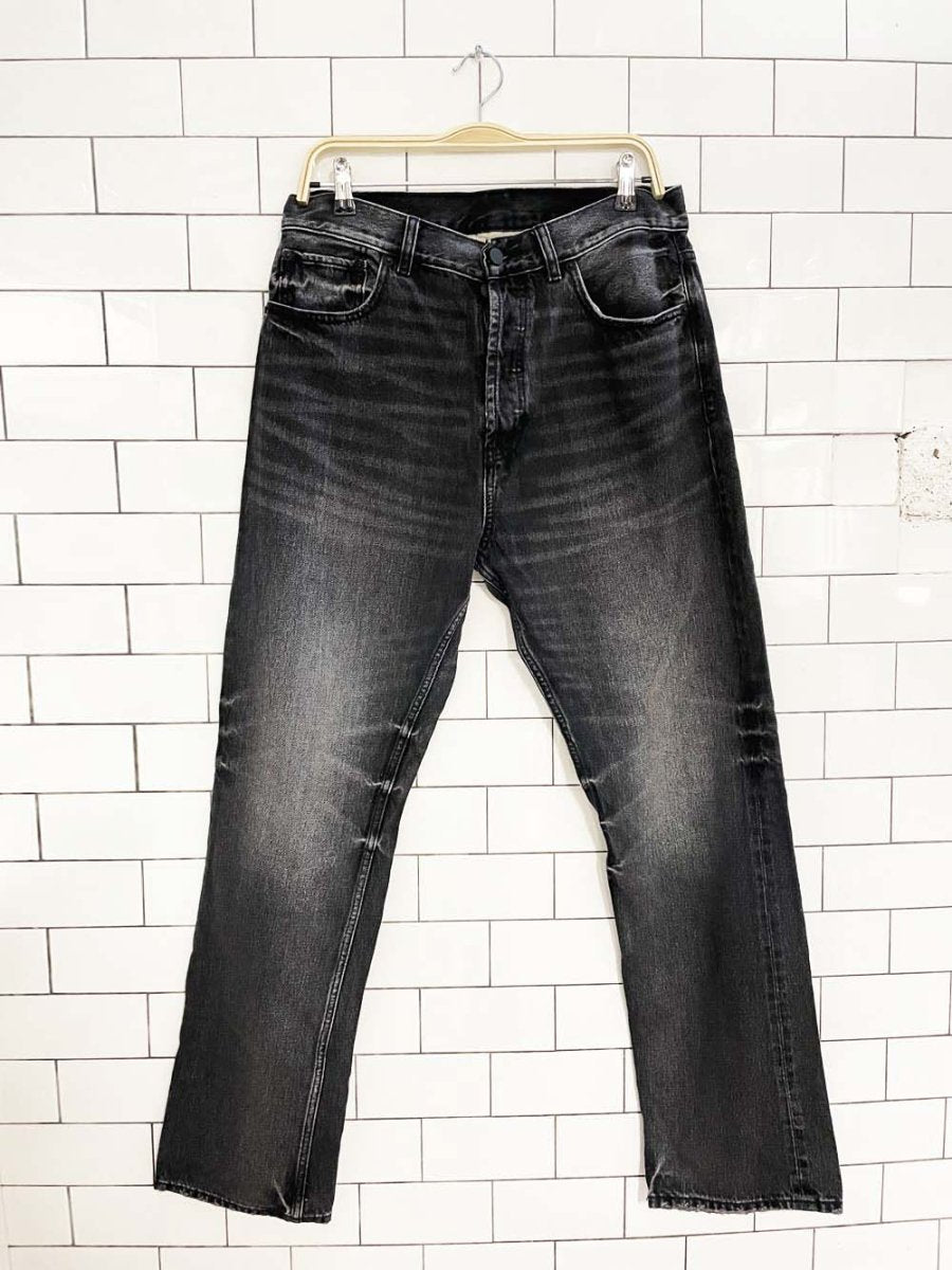 fear of god essentials button fly straight leg jeans - good market thrift store