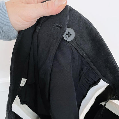 fendi mesh side stripe wool-silk wide leg trouser