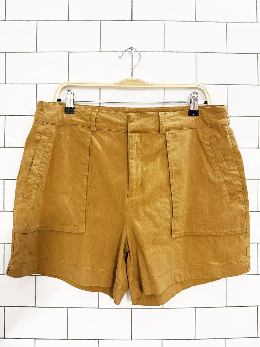 fig linen - blend casual shorts - good market thrift store