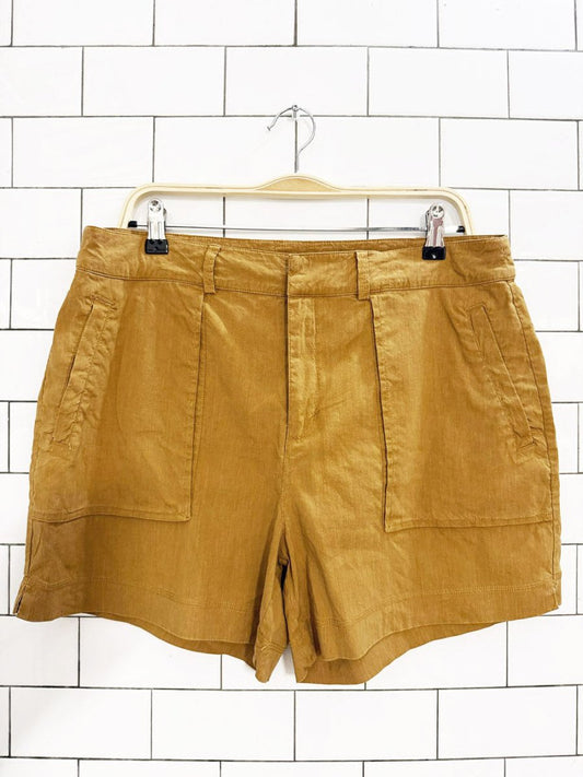 fig linen - blend casual shorts - good market thrift store