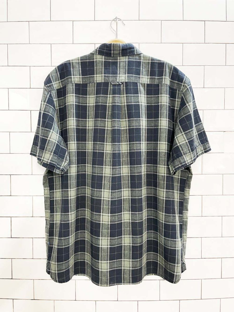 fjallraven ovik hemp - blend travel full button shirt | comfort fit - good market thrift store