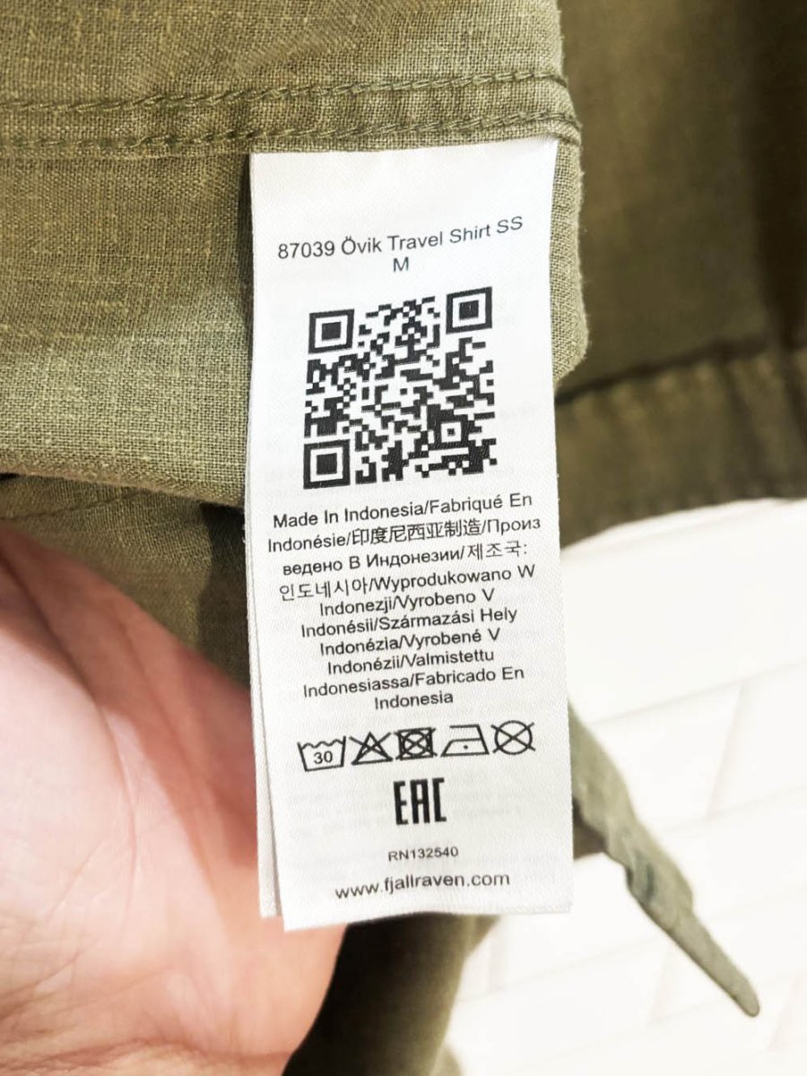 fjallraven ovik hemp - blend travel full button shirt | comfort fit - good market thrift store