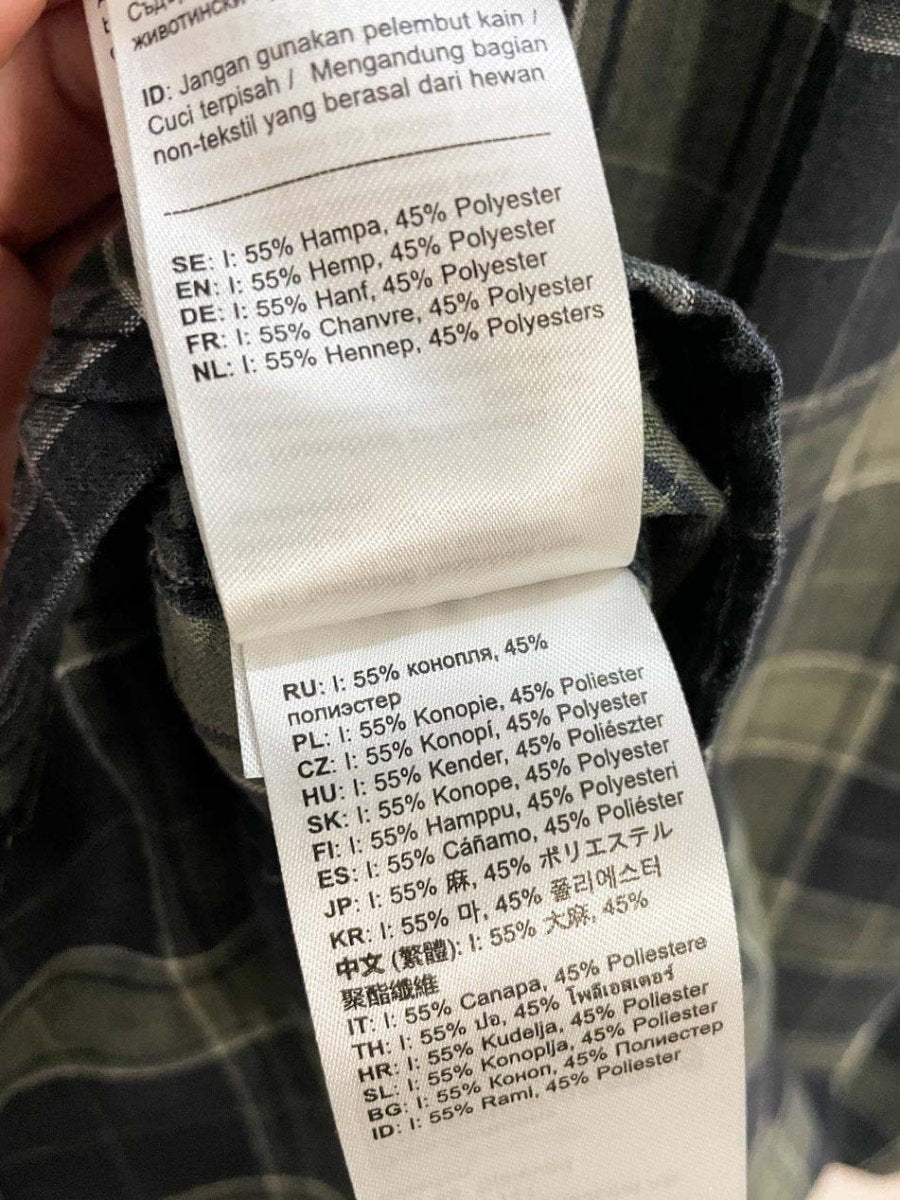 fjallraven ovik hemp - blend travel full button shirt | comfort fit - good market thrift store