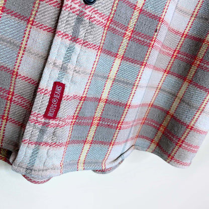 vintage roots jeans cabin flannel shirt jacket - size large
