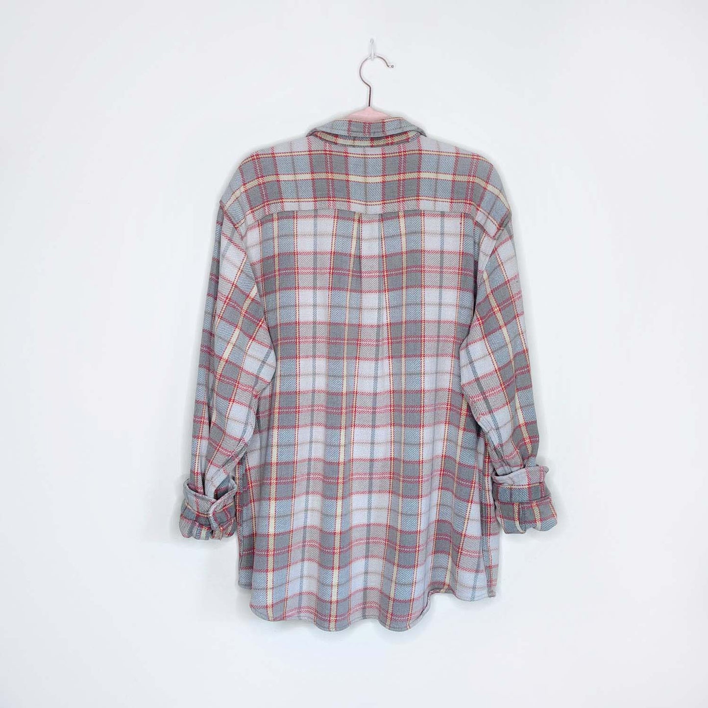 vintage roots jeans cabin flannel shirt jacket - size large