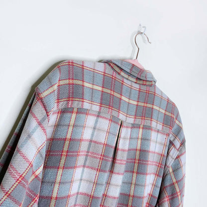 vintage roots jeans cabin flannel shirt jacket - size large