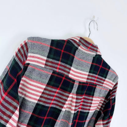 roots holiday 2019 plaid flannel shirt - size small