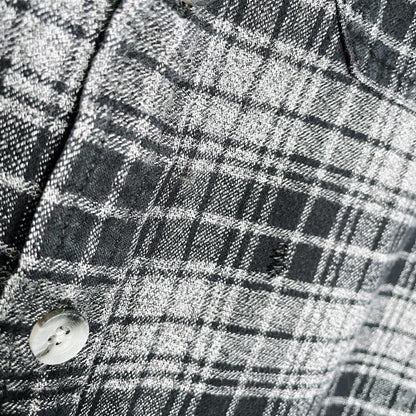 roots grey check flannel shirt