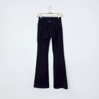 lululemon throw back flare pant luon - size 8