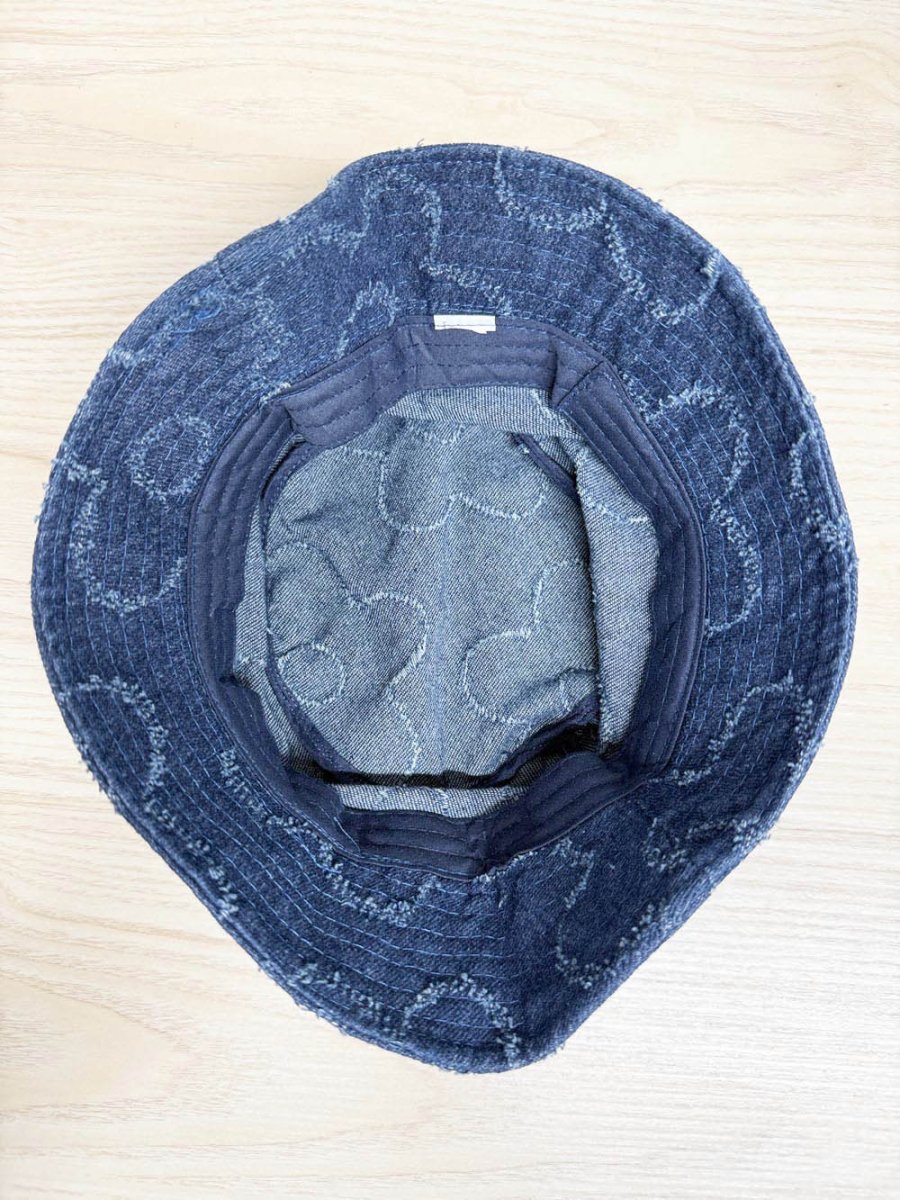 floral denim bucket hat - good market thrift store