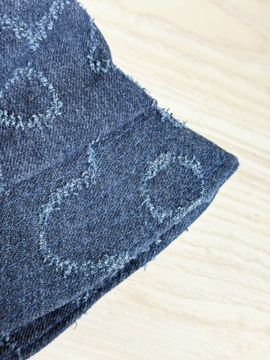 floral denim bucket hat - good market thrift store