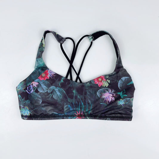 lululemon free to be bra curious jungle - size 6
