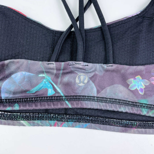 lululemon free to be bra curious jungle - size 6