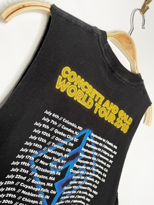 foo fighters 2018 concrete and gold world tour sleeveless tee | rework - good market thrift store