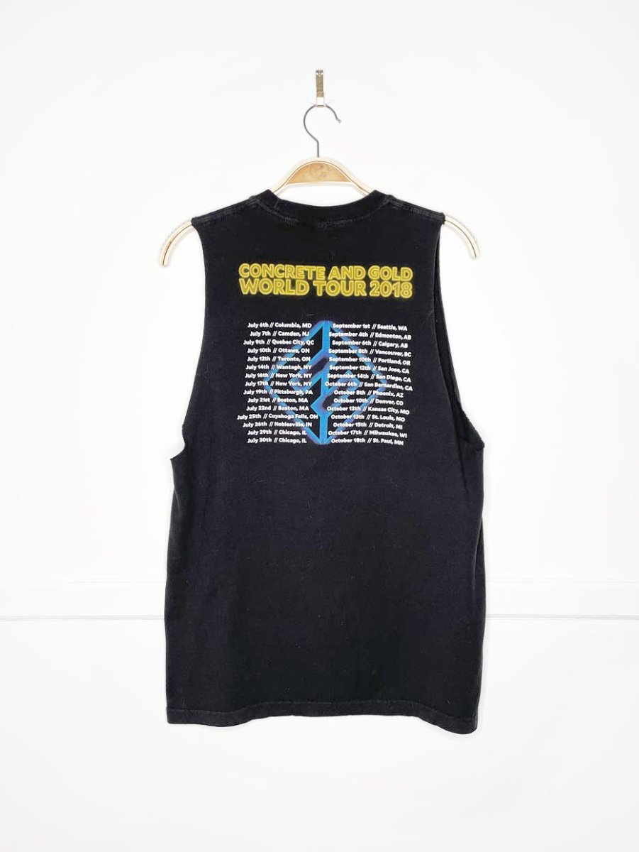 foo fighters 2018 concrete and gold world tour sleeveless tee | rework - good market thrift store