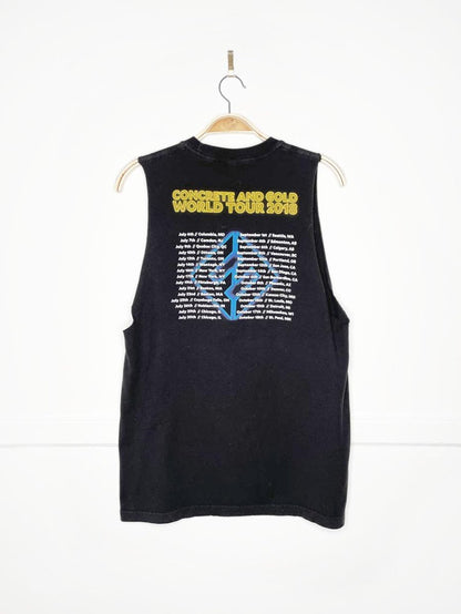foo fighters 2018 concrete and gold world tour sleeveless tee | rework - good market thrift store