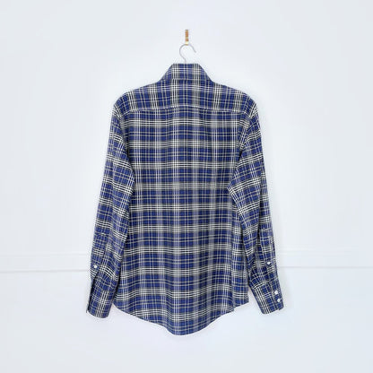 tom ford plaid epaulette utility shirt