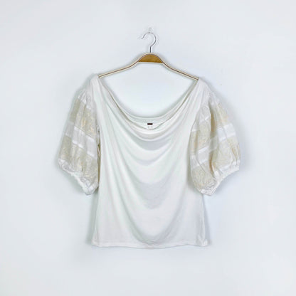 free people rock with it off shoulder top - size large
