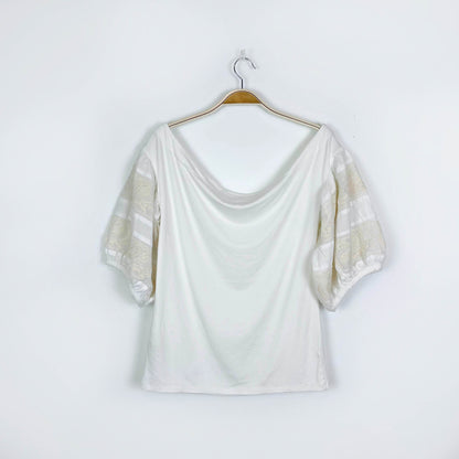 free people rock with it off shoulder top - size large