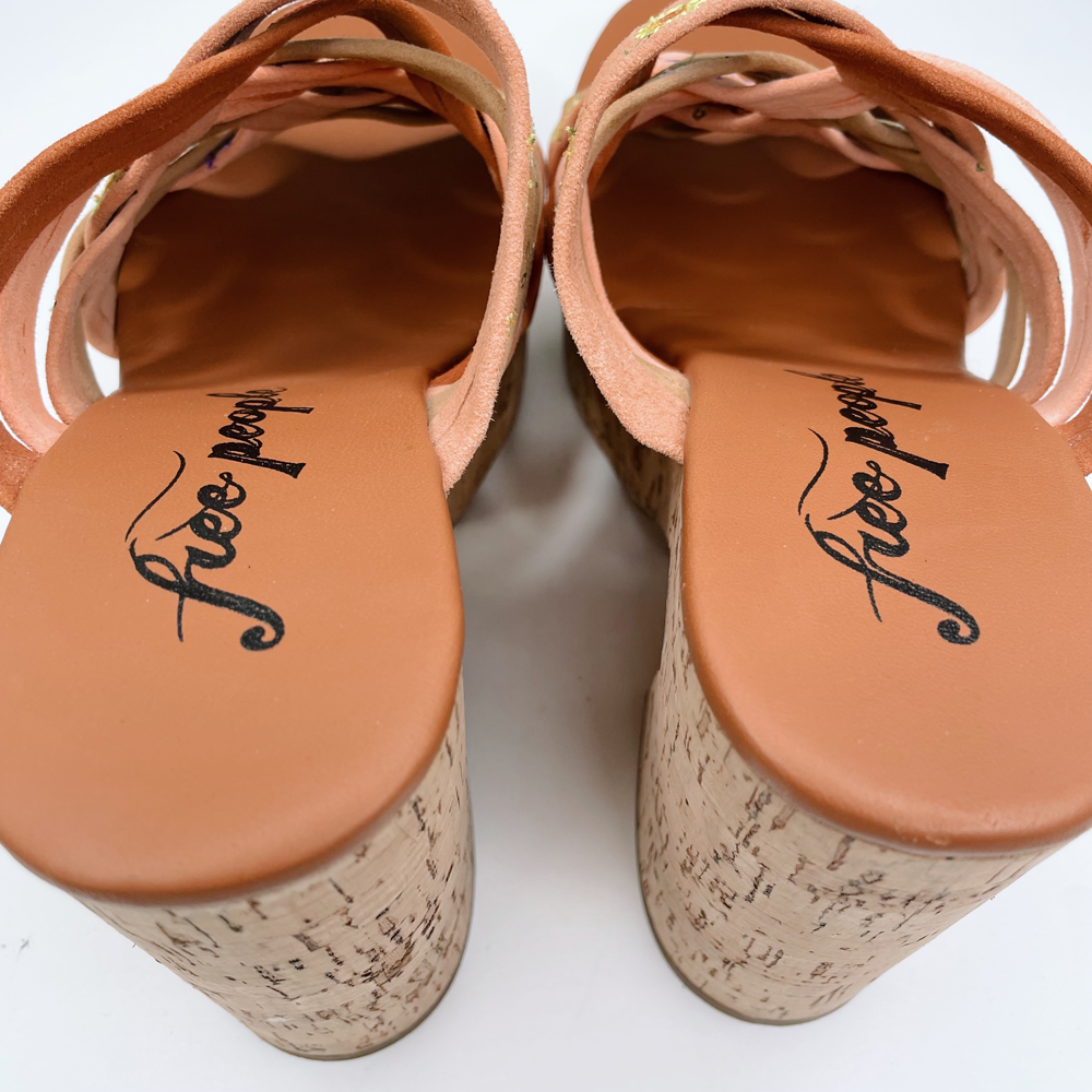 free people lisbon sandbar suede hippie platform sandals - size 39