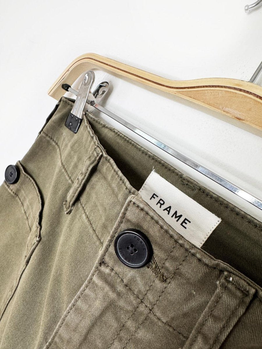 frame high rise straight utility pant - good market thrift store