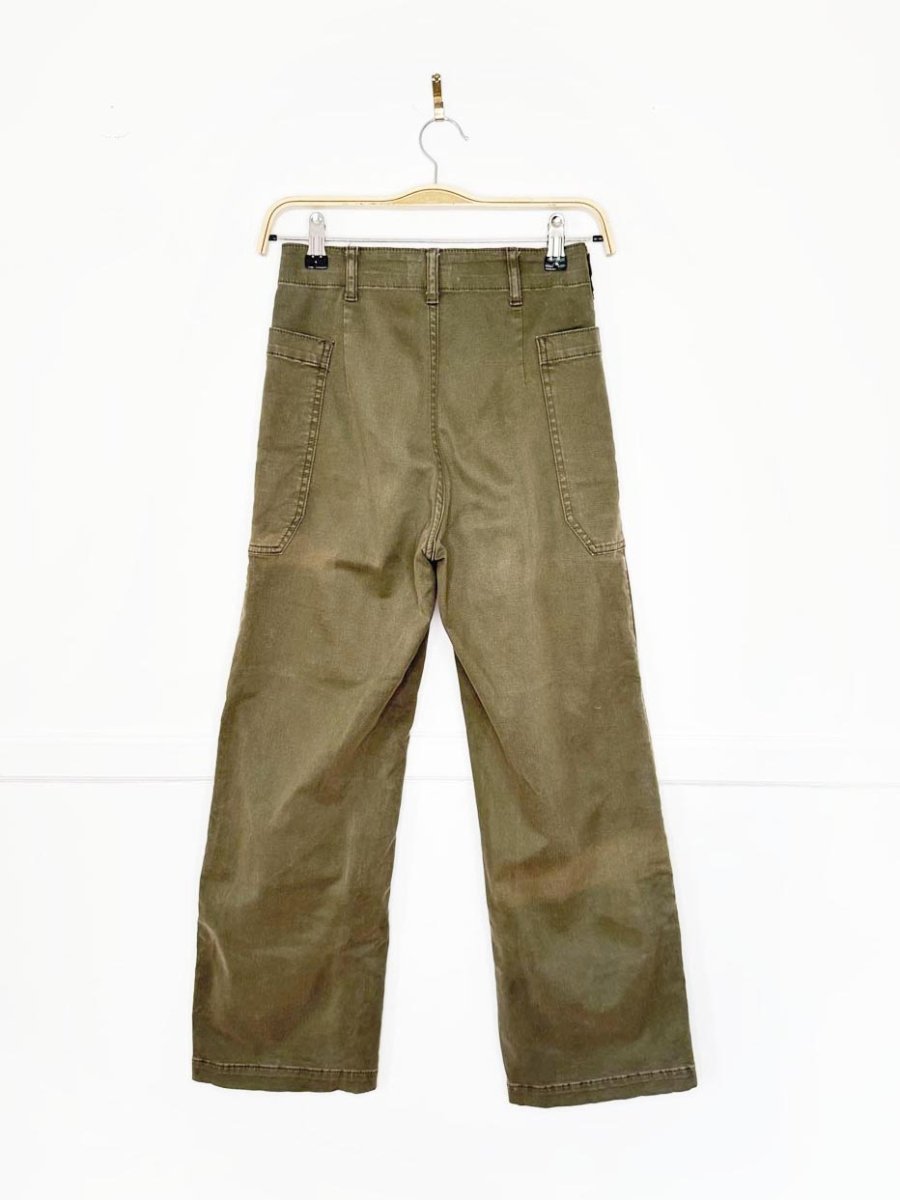 frame high rise straight utility pant - good market thrift store